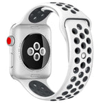 xDfind 투컬러 실리콘 스포츠 시계줄, Apple Watch 46mm / 49mm / 45mm / 44mm용, Apple Watch 42mm / 41mm / 40mm / 38mm용