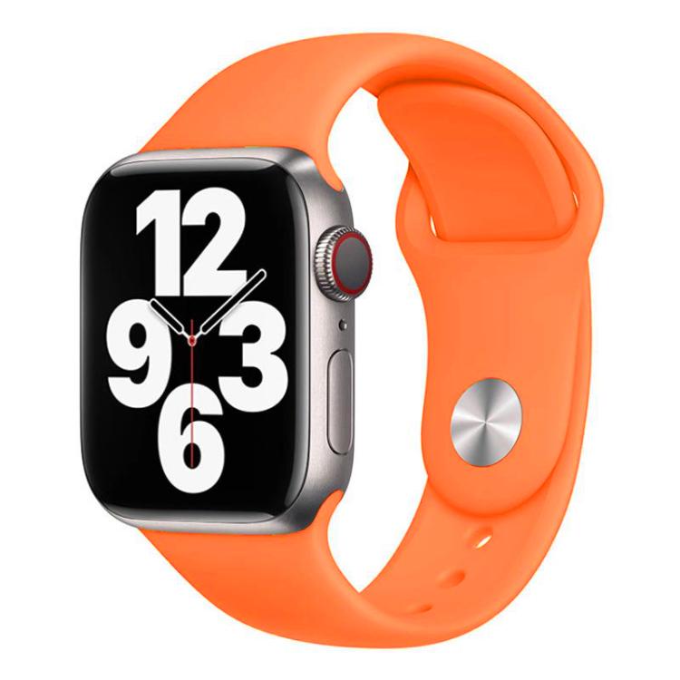 xDfind 단색 실리콘 스포츠 시계줄, Apple Watch 46mm / 49mm / 45mm / 44mm용, Apple Watch 42mm / 41mm / 40mm / 38mm용
