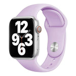 xDfind 단색 실리콘 스포츠 시계줄, Apple Watch 46mm / 49mm / 45mm / 44mm용, Apple Watch 42mm / 41mm / 40mm / 38mm용