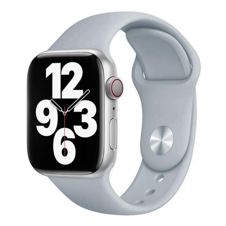 xDfind 단색 실리콘 스포츠 시계줄, Apple Watch 46mm / 49mm / 45mm / 44mm용, Apple Watch 42mm / 41mm / 40mm / 38mm용
