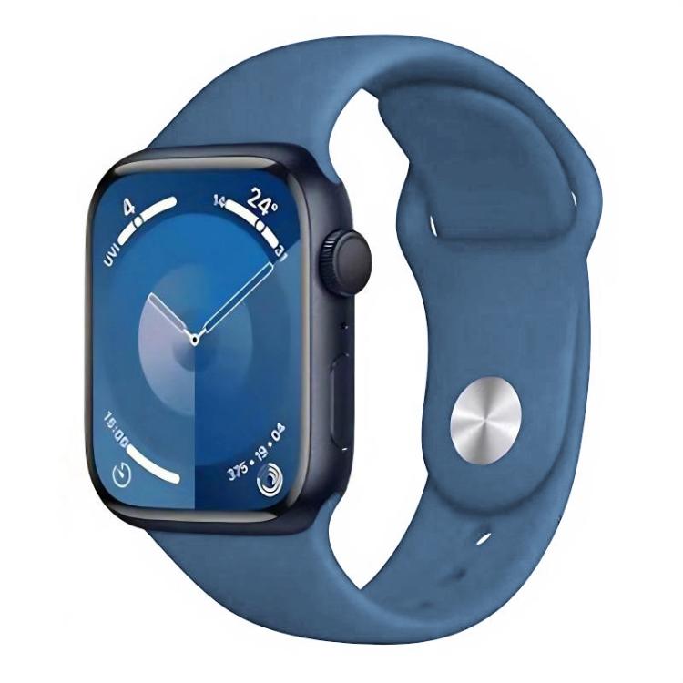 xDfind 단색 실리콘 스포츠 시계줄, Apple Watch 46mm / 49mm / 45mm / 44mm용, Apple Watch 42mm / 41mm / 40mm / 38mm용