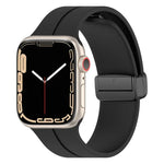 xDfind 단색 마그네틱 버클 실리콘 시계줄, Apple Watch 46mm / 49mm / 45mm / 44mm용, Apple Watch 42mm / 41mm / 40mm / 38mm용
