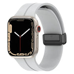 xDfind 단색 마그네틱 버클 실리콘 시계줄, Apple Watch 46mm / 49mm / 45mm / 44mm용, Apple Watch 42mm / 41mm / 40mm / 38mm용