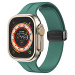 xDfind 단색 마그네틱 버클 실리콘 시계줄, Apple Watch 46mm / 49mm / 45mm / 44mm용, Apple Watch 42mm / 41mm / 40mm / 38mm용