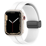 xDfind 단색 마그네틱 버클 실리콘 시계줄, Apple Watch 46mm / 49mm / 45mm / 44mm용, Apple Watch 42mm / 41mm / 40mm / 38mm용