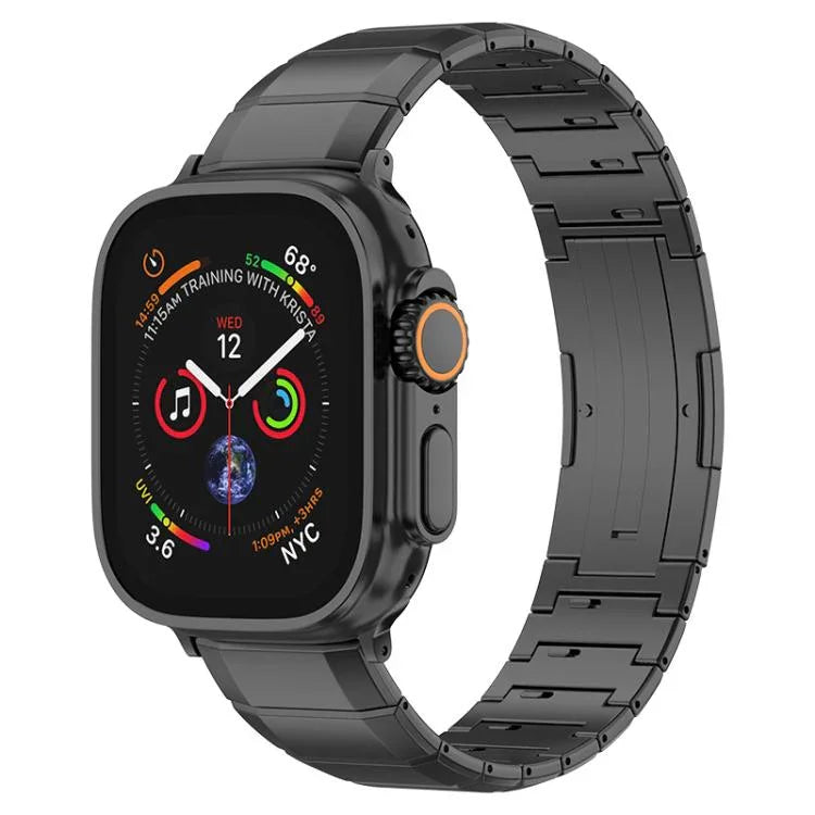 원 비즈 순 티타늄 버클 시계줄, Apple Watch 46mm / 49mm / 45mm / 44mm용, Apple Watch 42mm / 41mm / 40mm / 38mm용