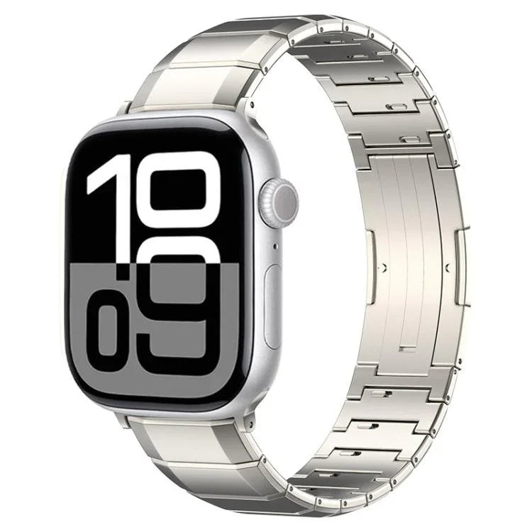 원 비즈 순 티타늄 버클 시계줄, Apple Watch 46mm / 49mm / 45mm / 44mm용, Apple Watch 42mm / 41mm / 40mm / 38mm용