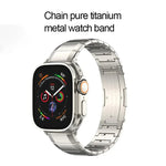 원 비즈 순 티타늄 버클 시계줄, Apple Watch 46mm / 49mm / 45mm / 44mm용, Apple Watch 42mm / 41mm / 40mm / 38mm용