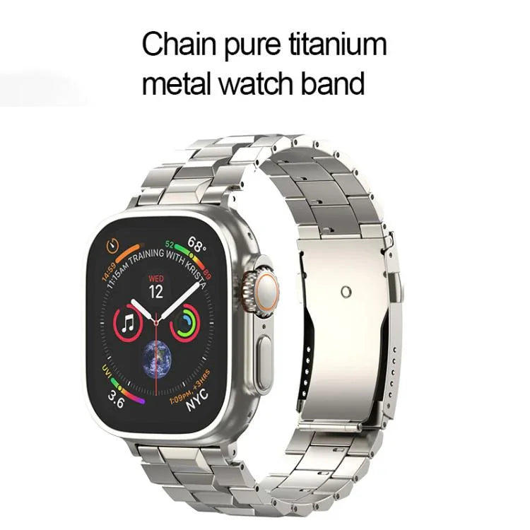T자형 거북이 버클 분리형 티타늄 시계줄, 애플 워치 46mm / 49mm / 45mm / 44mm용, 애플 워치 42mm / 41mm / 40mm / 38mm용