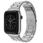 xDfind 쓰리 비즈 폴드 버클 스테인리스 스틸 시계줄, Apple Watch 46mm / 49mm / 45mm / 44mm용, Apple Watch 42mm / 41mm / 40mm / 38mm용