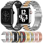 xDfind 쓰리 비즈 폴드 버클 스테인리스 스틸 시계줄, Apple Watch 46mm / 49mm / 45mm / 44mm용, Apple Watch 42mm / 41mm / 40mm / 38mm용
