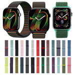 xDfind 나일론 루프 후크 앤 루프 패스너 시계줄, Apple Watch 42mm / 41mm / 40mm / 38mm용