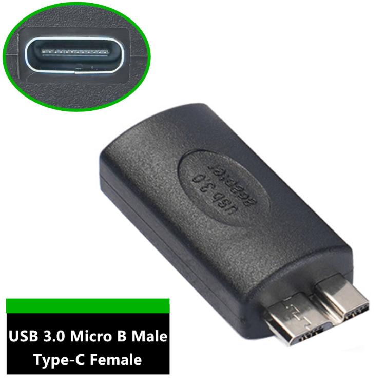 USB3.0 Mobile Hard Drive Computer Adapter, Type-C Female to Micro USB Male