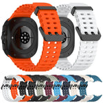 xDfind 오션 홀 듀얼 버클 실리콘 시계 밴드, 삼성 갤럭시 워치 울트라 47mm / 울트라 2025용