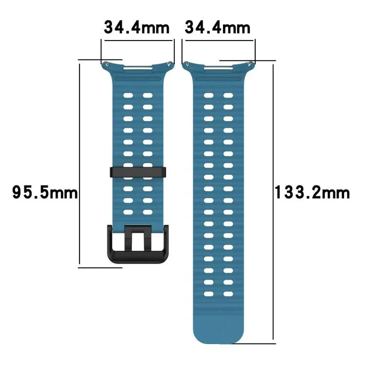 xDfind 오션 홀 듀얼 버클 실리콘 시계 밴드, 삼성 갤럭시 워치 울트라 47mm / 울트라 2025용