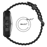 xDfind 오션 홀 듀얼 버클 실리콘 시계 밴드, 삼성 갤럭시 워치 울트라 47mm / 울트라 2025용