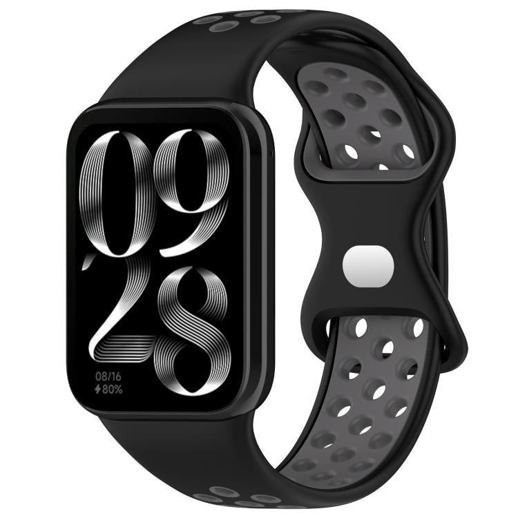 xDfind Dual Color Butterfly Buckle Silicone Watch Band, For Xiaomi Band 10 Pro/9 Pro/Redmi Watch 6/5/4, For Redmi Watch 5 / Redmi Watch 4