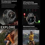 BH11 4G LTE 안드로이드 8.1 스마트워치, 2GB+16GB, Unisoc 8541 쿼드 코어, 심박수 / 혈중 산소 지원