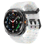 듀얼 버클 컬러풀 도트 실리콘 시계 밴드, 삼성 갤럭시 워치 울트라 47mm / 울트라 2025용