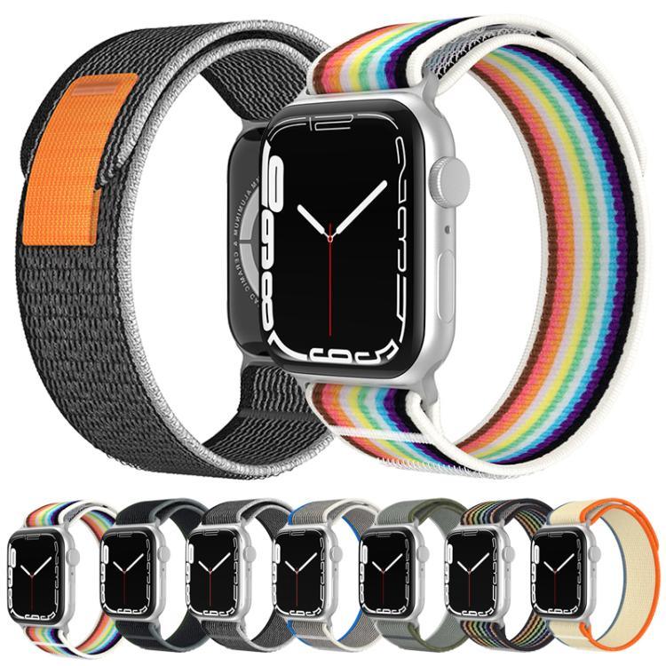 xDfind 이중 구간 루프 나일론 시계줄, 애플 워치 46mm / 49mm / 45mm / 44mm용, 애플 워치 42mm / 41mm / 40mm / 38mm용