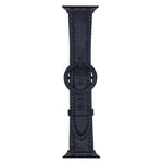 xDfind 둥근 버클 가죽 시계줄, 애플 워치 46mm / 49mm / 45mm / 44mm용, 애플 워치 42mm / 41mm / 40mm / 38mm용