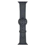 xDfind 둥근 버클 가죽 시계줄, 애플 워치 46mm / 49mm / 45mm / 44mm용, 애플 워치 42mm / 41mm / 40mm / 38mm용