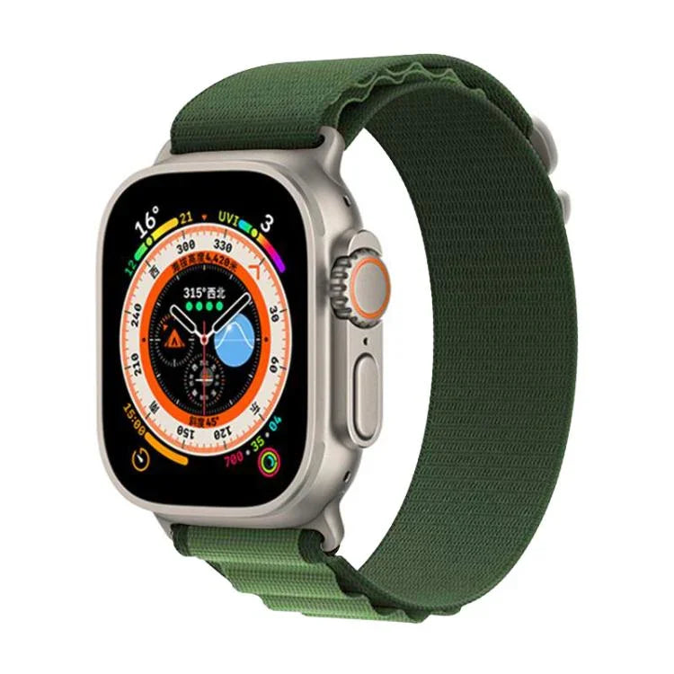 xDfind 알라인 나일론 루프 시계줄, 애플 워치 46mm / 49mm / 45mm / 44mm용, 애플 워치 42mm / 41mm / 40mm / 38mm용