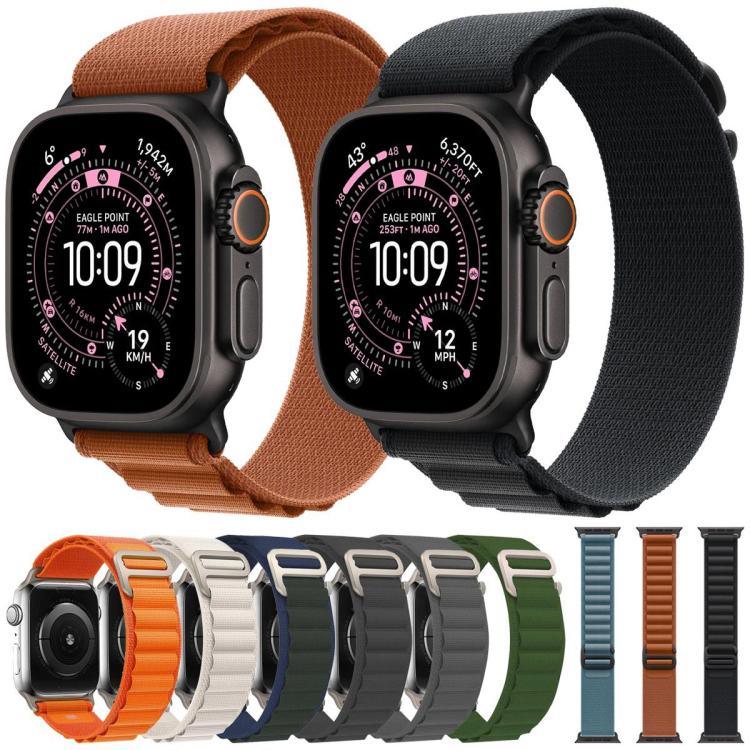 xDfind 알라인 나일론 루프 시계줄, 애플 워치 46mm / 49mm / 45mm / 44mm용, 애플 워치 42mm / 41mm / 40mm / 38mm용