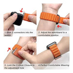xDfind 알라인 나일론 루프 시계줄, 애플 워치 46mm / 49mm / 45mm / 44mm용, 애플 워치 42mm / 41mm / 40mm / 38mm용