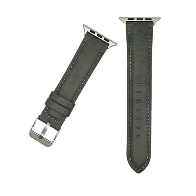 xDfind 크레이지 호스 텍스처 가죽 시계줄, 애플 워치 46mm / 49mm / 45mm / 44mm용, 애플 워치 42mm / 41mm / 40mm / 38mm용