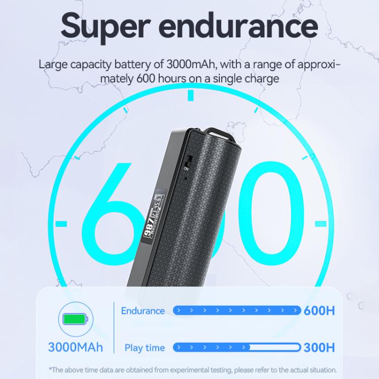 JNN Q70P OLED 디스플레이 자기 노이즈 감소 음성 녹음 펜 APP 제어 지원, 8GB, 16GB, 32GB, 64GB, 128GB