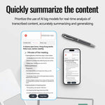 JNN Q90A 스마트 AI 음성 녹음 펜 APP 제어 지원, 8GB, 16GB, 32GB, 64GB, 128GB