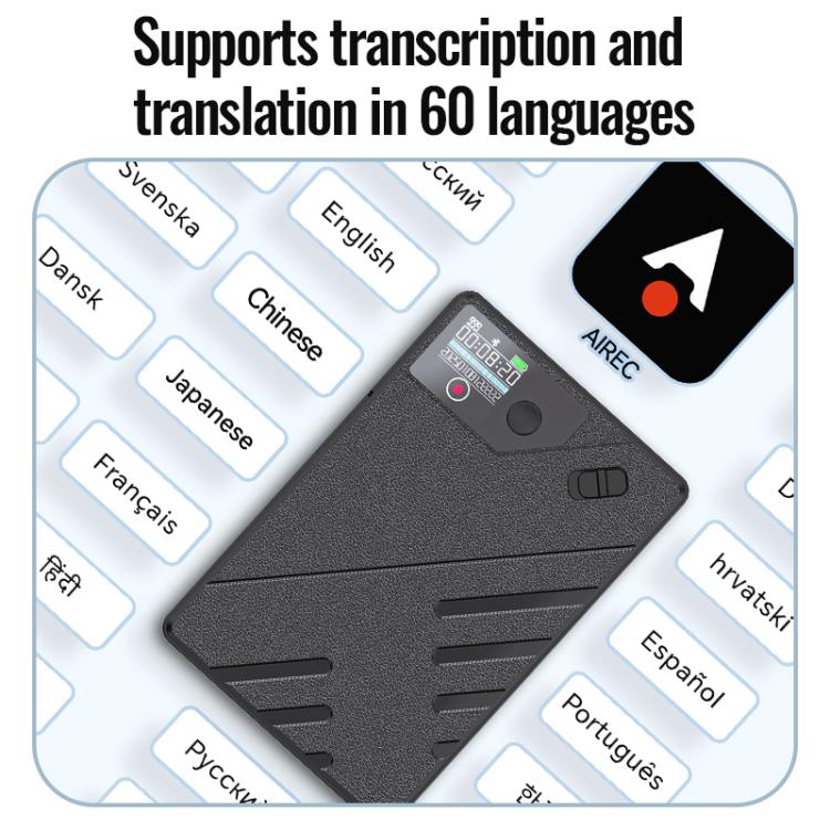 JNN A5 OLED 디스플레이 스마트 AI 자기 녹음기 APP 제어 지원, 8GB, 16GB, 32GB, 64GB, 128GB