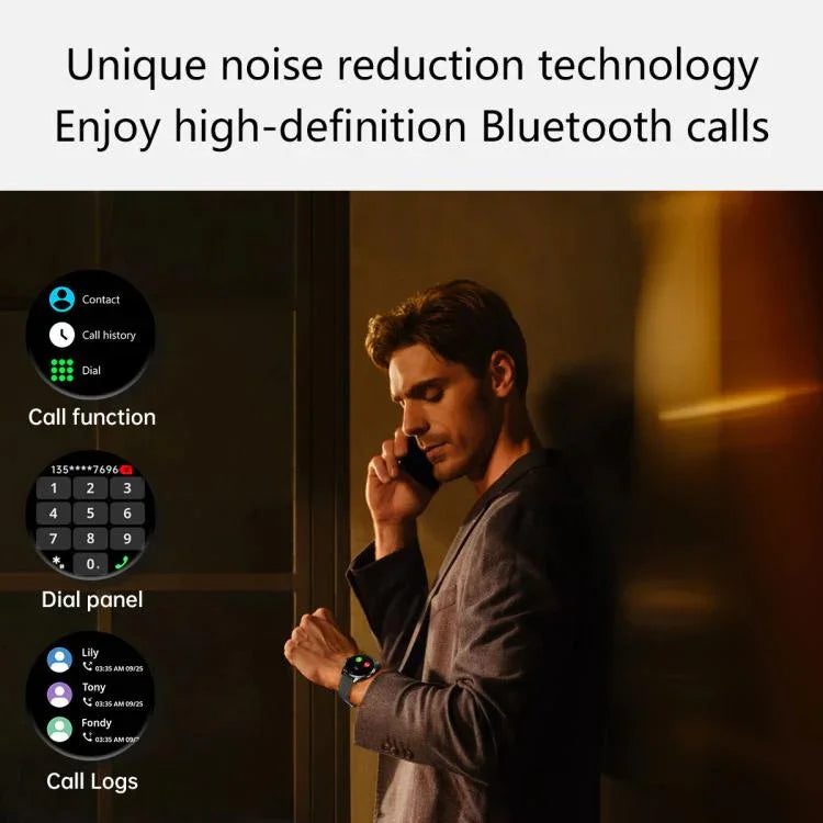 H77 1.43인치 AMOLED 화면 건강 & 피트니스 스마트워치 IP67 방수 BT 통화 지원