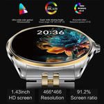 H78 1.43인치 AMOLED 화면 건강 & 피트니스 스마트 워치 IP67 방수 BT 통화 지원