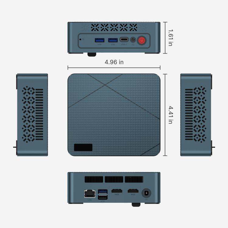 GXMO GN7 Windows 11 미니 PC, AMD Ryzen 5 3550H 4코어 프로세서, 16GB+512GB