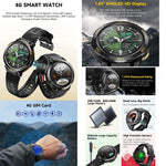 UNIWA DM300 4G 안드로이드 워치폰, 1.43인치 Unisoc SL8541E 쿼드 코어, 심박수 / 혈중 산소 지원, 2GB+16GB, 4GB+64GB