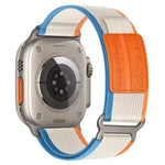 xDfind 이중 금속 버클 루프 나일론 꼬임 시계줄, 애플 워치 46mm / 49mm / 45mm / 44mm용, 애플 워치 42mm / 41mm / 40mm / 38mm용