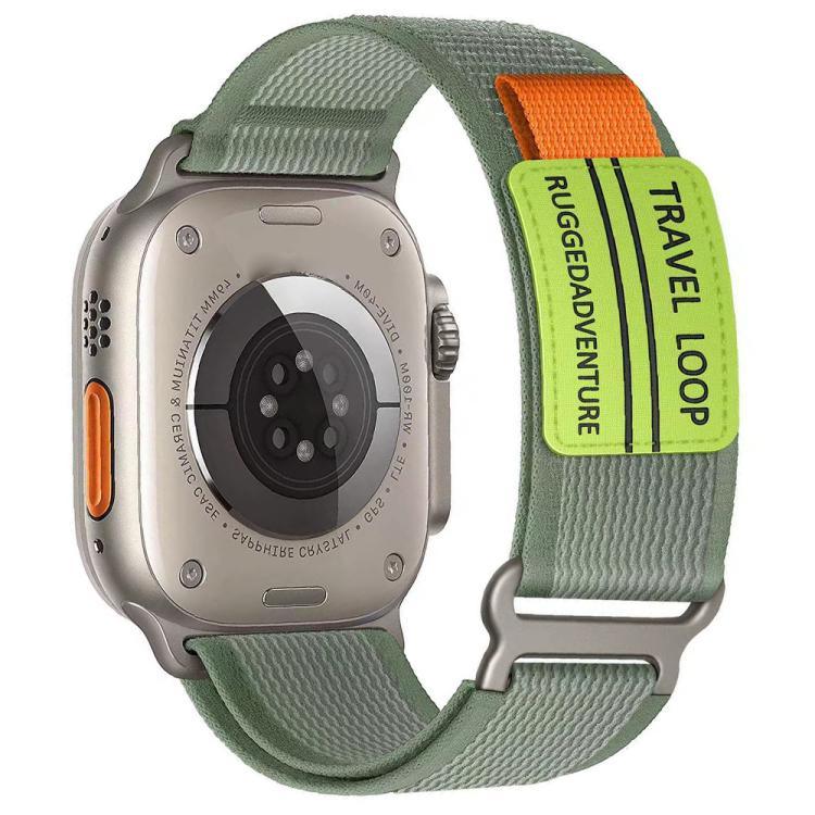 xDfind 이중 금속 버클 루프 나일론 꼬임 시계줄, 애플 워치 46mm / 49mm / 45mm / 44mm용, 애플 워치 42mm / 41mm / 40mm / 38mm용