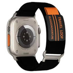 xDfind 이중 금속 버클 루프 나일론 꼬임 시계줄, 애플 워치 46mm / 49mm / 45mm / 44mm용, 애플 워치 42mm / 41mm / 40mm / 38mm용