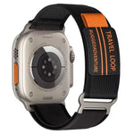 xDfind 이중 금속 버클 루프 나일론 꼬임 시계줄, 애플 워치 46mm / 49mm / 45mm / 44mm용, 애플 워치 42mm / 41mm / 40mm / 38mm용