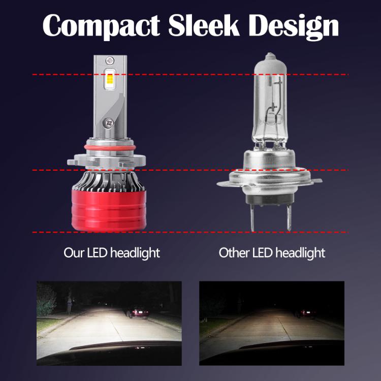2pcs 25W 2500lm 6000K Car LED Headlight Bulb, 9004, 9005, 9006, 9007, H1, H4, H7, H11