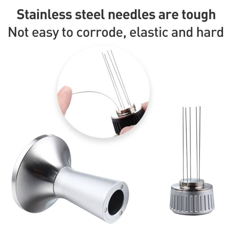 Coffee Powder Pressing Hammer Stainless Steel Cloth Powder, 53.3mm Mesh Texture, 53.3mm Mesh Texture with Needle, 58.3mm Mesh Texture, 58.3mm Mesh Texture with Needle