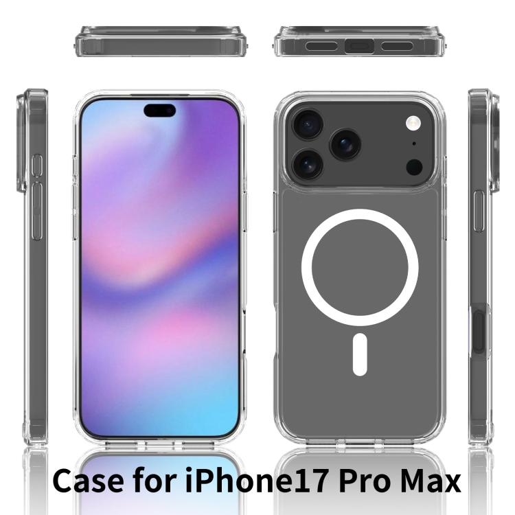 스크래치 방지 PC 하이브리드 TPU Magsafe 휴대폰 케이스, 아이폰 17 프로 맥스용, 아이폰 17 프로용, 아이폰 17용, 아이폰 에어용