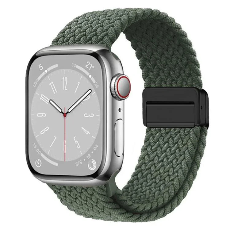 xDfind 마그네틱 버클 루프 직조 시계줄, 애플 워치 46mm / 49mm / 45mm / 44mm용, 애플 워치 42mm / 41mm / 40mm / 38mm용