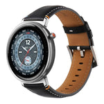 xDfind  Flat Crazy Horse Leather Pin Buckle Watch Band, 20mm, 22mm