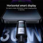 JOYROOM S-A16 Pro 프리즘 시리즈 30W 디지털 디스플레이 Type-C to 8핀 고속 충전 데이터 케이블, 길이: 1.2m, Type-C to 8핀
