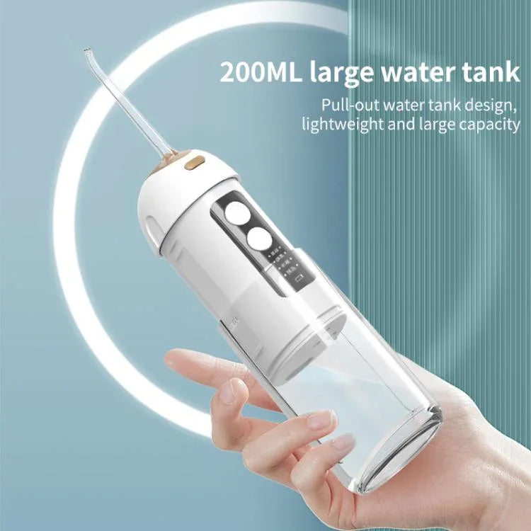 FY-B302 Smart Oral Teeth Irrigator Portable Retractable Electric Water Flosser, 200ml Water Tank, FY-B302
