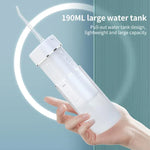 WF-B309 수납식 전동 워터 플로서 휴대용 구강 세정기, 190ml 물탱크, WF-B309