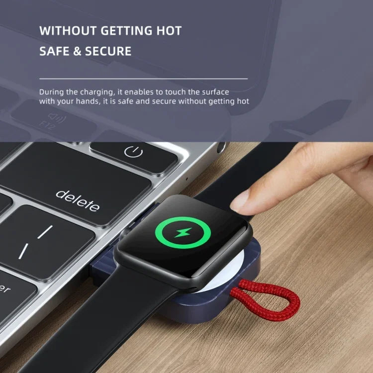 ROCK W26 휴대용 자석 무선 충전기 Apple Watch용 Type-C 인터페이스, W26 Type-C 인터페이스